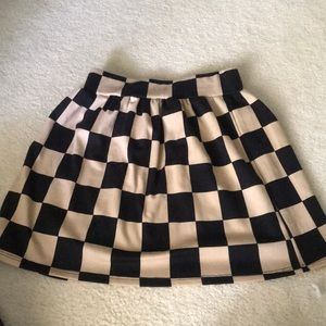 Checkered skirt